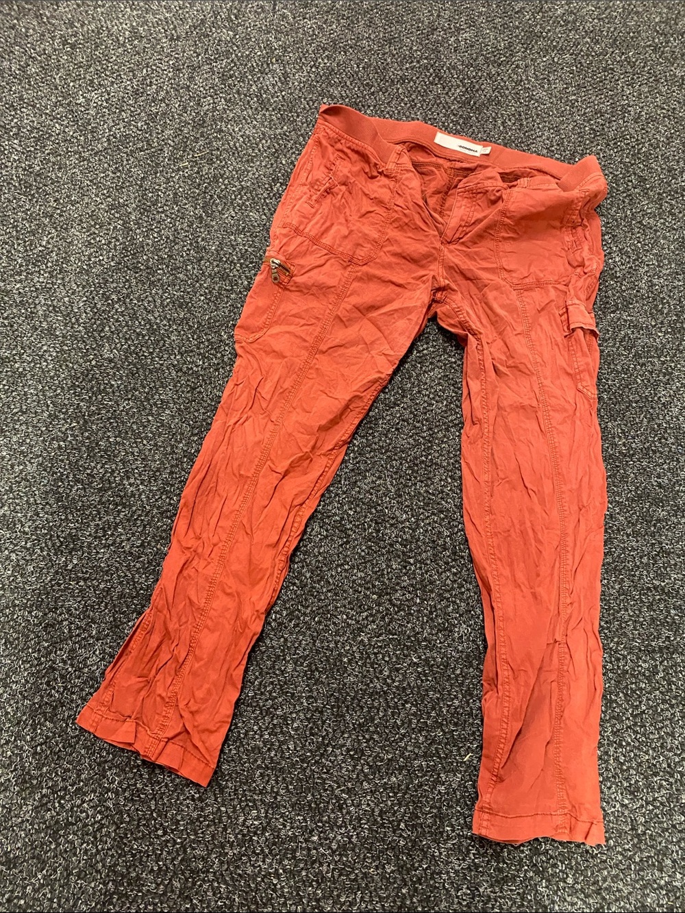 Sonoma Women's Burnt Orange Cargo Joggers